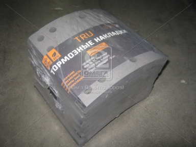 Накладка гальмівний. (компл. на вісь) 419х178 (Відп.6,35 мм) станд. ROR TA,TC, FRUEHAUF (вир-во TRU) Накладка гальмівний. (компл. на вісь) 419х178 (Відп.6,35 мм) станд. ROR TA,TC, FRUEHAUF (вир-во TRU)