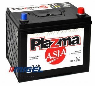 Аккумулятор Plazma ASIA 70AH JR+ 610A Аккумулятор Plazma ASIA 70AH JR+ 610A