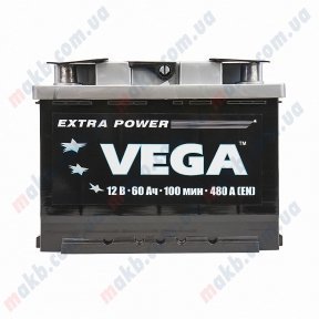 Аккумулятор Vega 60Ah L+ 480A Аккумулятор Vega 60Ah L+ 480A