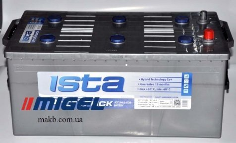 Аккумулятор Ista 225Ah L+ 1500A Аккумулятор Ista 225Ah L+ 1500A