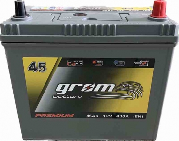 Аккумулятор Grom 45Ah JR+ 430A Аккумулятор Grom 45Ah JR+ 430A