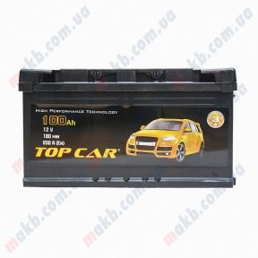 Акумулятор TOP CAR 100Ah R+ 850A Акумулятор TOP CAR 100Ah R+ 850A