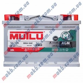 Акумулятор Mutlu AGM Start-Stop 70Ah R+ 760A Акумулятор Mutlu AGM Start-Stop 70Ah R+ 760A