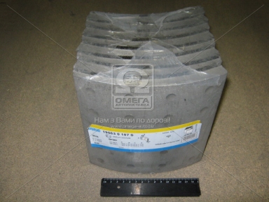 Накладка торм. (компл. на ось) 420х200 станд. DAF XF95,75CF,F85,SB (пр-во Jurid) Накладка торм. (компл. на ось) 420х200 станд. DAF XF95,75CF,F85,SB (пр-во Jurid)