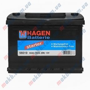 Аккумулятор Hagen 60AH R+ 500A Аккумулятор Hagen 60AH R+ 500A