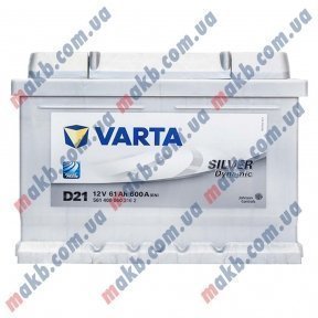 Аккумулятор Varta 61Ah R+ 600A Silver Dynamic (низкобазовый) Аккумулятор Varta 61Ah R+ 600A Silver Dynamic (низкобазовый)