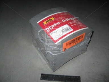 Накладка гальмівний. (компл. на вісь) 410x175 1-ї рем. VOLVO F10,12,16,FH12,16 (вир-во Lumag) Накладка гальмівний. (компл. на вісь) 410x175 1-ї рем. VOLVO F10,12,16,FH12,16 (вир-во Lumag)