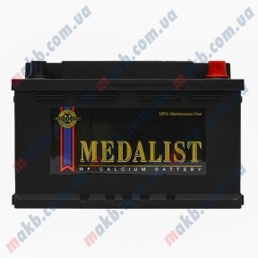 Акумулятор Medalist 71Ah R+ 640A (Низькобазовий)