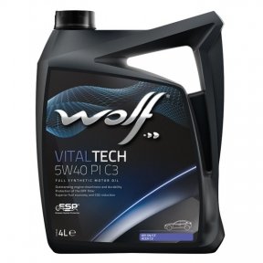 Моторное масло WOLF VITALTECH 5W40 PI C3 Моторное масло WOLF VITALTECH 5W40 PI C3