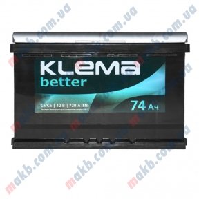 Аккумулятор Klema better 74Ah R+ 720A Аккумулятор Klema better 74Ah R+ 720A
