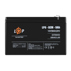 Тяговый свинцово-кислотный AGM аккумулятор LP 6-DZM-9 Ah Тяговый свинцово-кислотный AGM аккумулятор LP 6-DZM-9 Ah