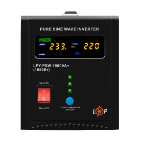 ИБП LogicPower LPY-PSW-1500VA+ (1050Вт) 10A/15A с правильной синусоидой 24V ИБП LogicPower LPY-PSW-1500VA+ (1050Вт) 10A/15A с правильной синусоидой 24V