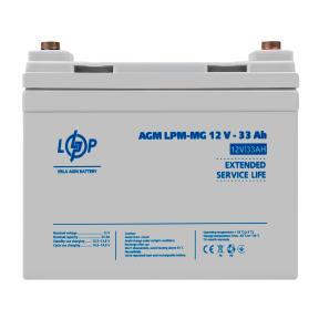 Акумулятор мультигелевий LPM-MG 12V - 33 Ah + справа Акумулятор мультигелевий LPM-MG 12V - 33 Ah + справа