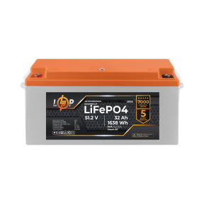 Аккумулятор LP LiFePO4 51,2V - 32 Ah (1638Wh) (BMS 64A/32А) пластик LCD Smart BT Аккумулятор LP LiFePO4 51,2V - 32 Ah (1638Wh) (BMS 64A/32А) пластик LCD Smart BT