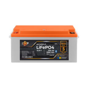 Аккумулятор LP LiFePO4 12,8V - 200 Ah (2560Wh) (BMS 200A/100А) пластик Smart BT Аккумулятор LP LiFePO4 12,8V - 200 Ah (2560Wh) (BMS 200A/100А) пластик Smart BT