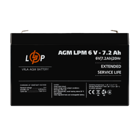 Аккумулятор AGM LPM 6V - 7.2 Ah Аккумулятор AGM LPM 6V - 7.2 Ah