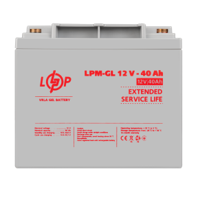 Аккумулятор гелевый LPM-GL 12V - 40 Ah Аккумулятор гелевый LPM-GL 12V - 40 Ah