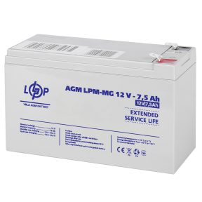 Аккумулятор мультигелевый LPM-MG 12V - 7.5 Ah Аккумулятор мультигелевый LPM-MG 12V - 7.5 Ah
