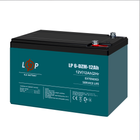 Тяговый свинцово-кислотный AGM аккумулятор LP 6-DZM-12 Ah - под Болт М5 Тяговый свинцово-кислотный AGM аккумулятор LP 6-DZM-12 Ah - под Болт М5