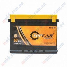 Аккумулятор TOP CAR 60Ah R+ 540A