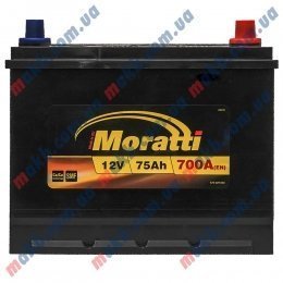 Аккумулятор Moratti 75Ah JR+ 700A