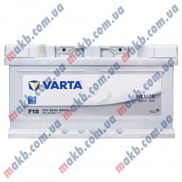 Аккумулятор Varta 85Ah R+ 800A Silver Dynamic (низкобазовый)
