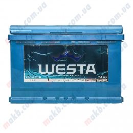 Аккумулятор WESTA 74Ah R+ 720A