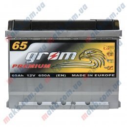 Аккумулятор Grom Premium 65Ah L+ 650A