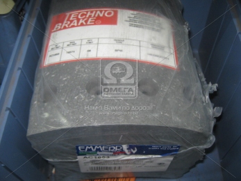 Накладка торм. (компл. на ось) 300х200 станд. BPW (пр-во Techno Brake)