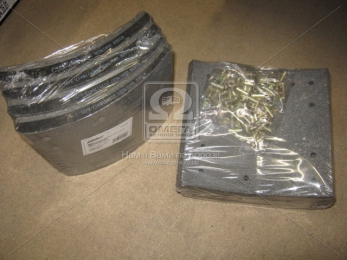 Накладка торм. (компл. на ось) PREMIUM 419х178 (Отв.6,35мм) 3-й рем. ROR TA, FRUEHAUF (RIDER)