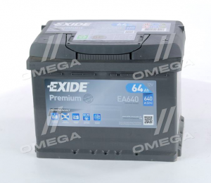Аккумулятор Exide Premium 64Ah R+ 640A