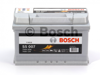 Аккумулятор Bosch S5 Silver Plus 74AH R+750A (EN) (Низкобазовый)
