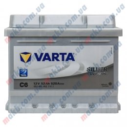 Аккумулятор Varta 52Ah R+ 520A Silver Dynamic (Низкобазовый)