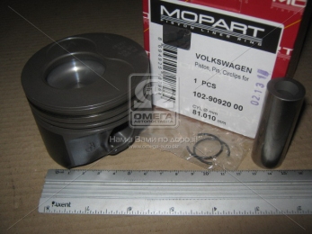 Поршень VAG 81,01 2,0TDi 1-2 цил. AZV,BDJ,BMM,BPW,BDK,BMN,BRF,BKD,BNA,BST,BLB,BPN,BVG (пр-во Mopart)