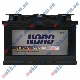 Аккумулятор NORD 77Ah R+ 620A