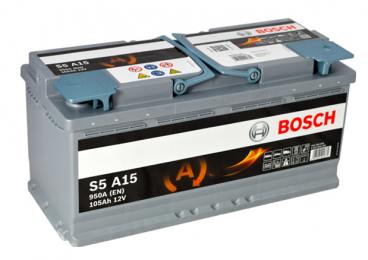Аккумулятор Bosch S5 AGM 105AH R+950A (EN) 0092S5A150