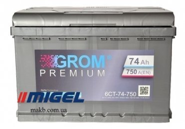 Аккумулятор Grom 74Ah L+ 750A