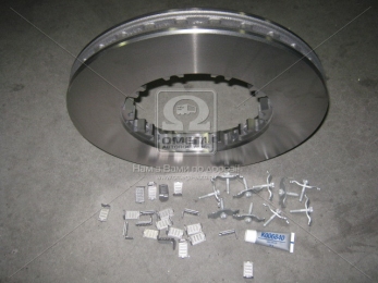 Диск тормозной с креплением клиньями DAF CF65/ 75/ 85, XF95 (пр-во Truck Services)