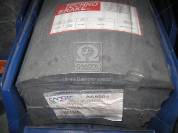 Накладка торм. (компл. на ось) 419х219,2 станд. ROR, TRAILOR (пр-во Techno Brake)