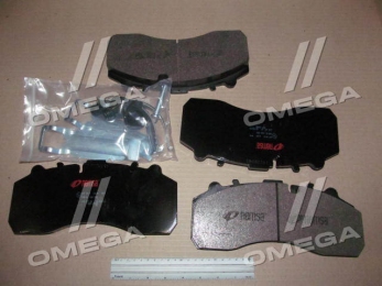 Колодка торм. диск. (компл. на ось) BPW, DAF XF95, IVECO, MB ACTROS, SAF, SCANIA (пр-во REMSA)