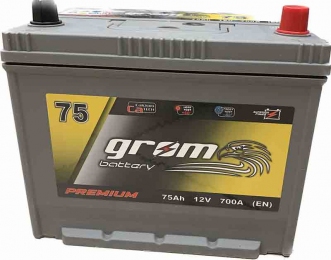 Аккумулятор Grom 75Ah JR+ 700A