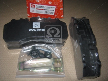 Колодка торм. диск. (компл. на ось) BPW, DAF XF95, IVECO, MB ACTROS, SAF, SCANIA <ДК>