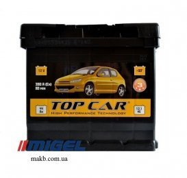Аккумулятор TOP CAR 44Ah R+ 390A