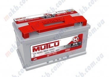 Аккумулятор Mutlu SFB Technology 80Ah R+ 740A (низкобазовый)