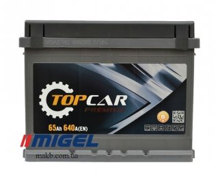 Аккумулятор TOP CAR Premium 65Ah R+ 640A
