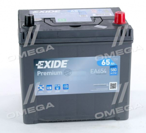 Аккумулятор Exide Premium 65AH JR+ 580A