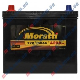 Аккумулятор Moratti 50Ah JL+ 420A (honda)