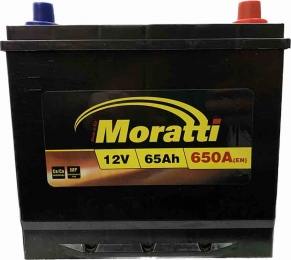 Аккумулятор Moratti 65Ah JR+ 650A (75d23l)