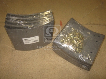 Накладка торм. (компл. на ось) PREMIUM 419х178 (Отв.6,35мм) 2-й рем. ROR TA, FRUEHAUF (RIDER)