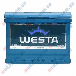 Аккумулятор WESTA 65AH L+ 640A